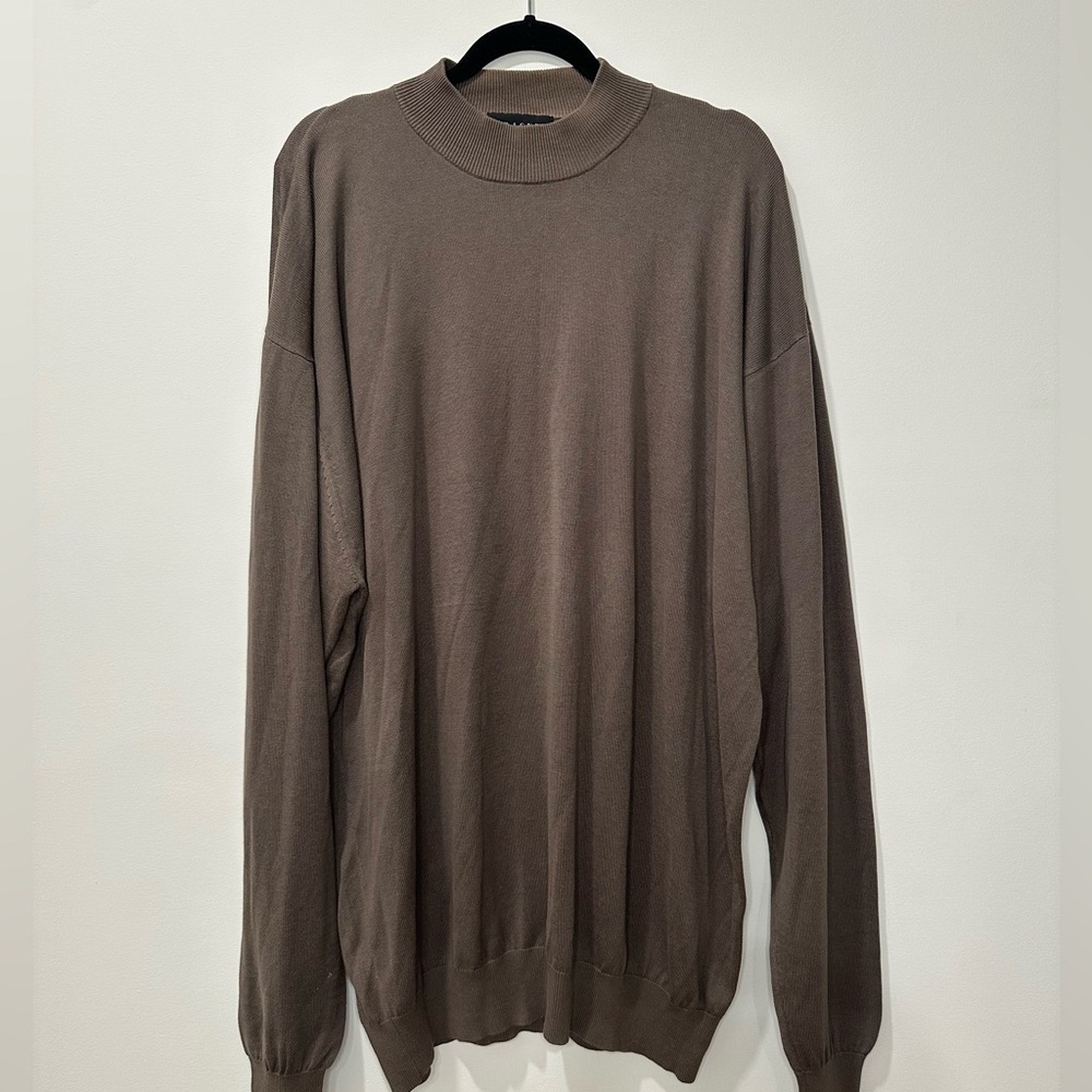 BARACUTA Silk Blend Mockneck Sweater XXLT